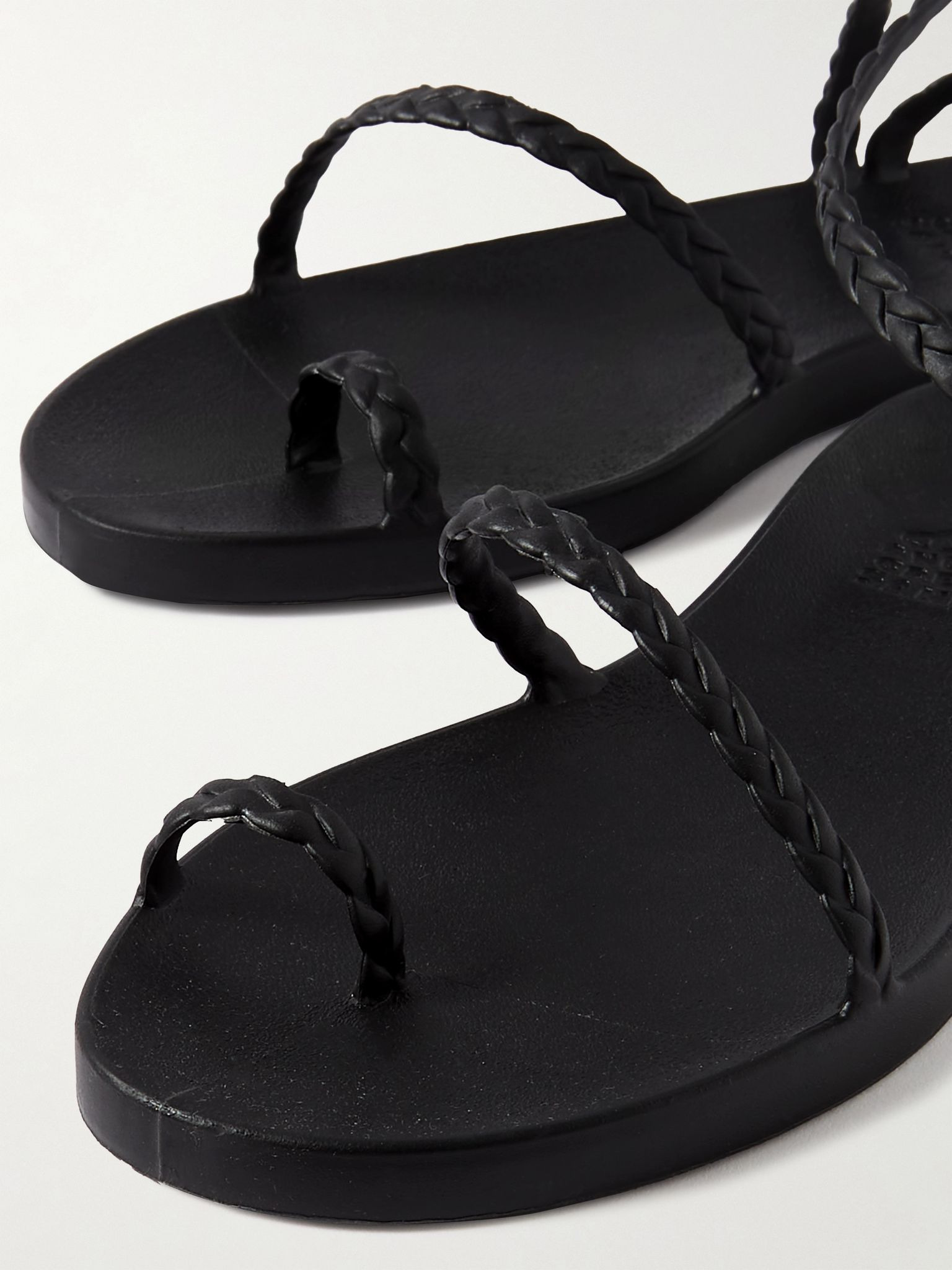 Eleftheria braided rubber sandals Black - 4