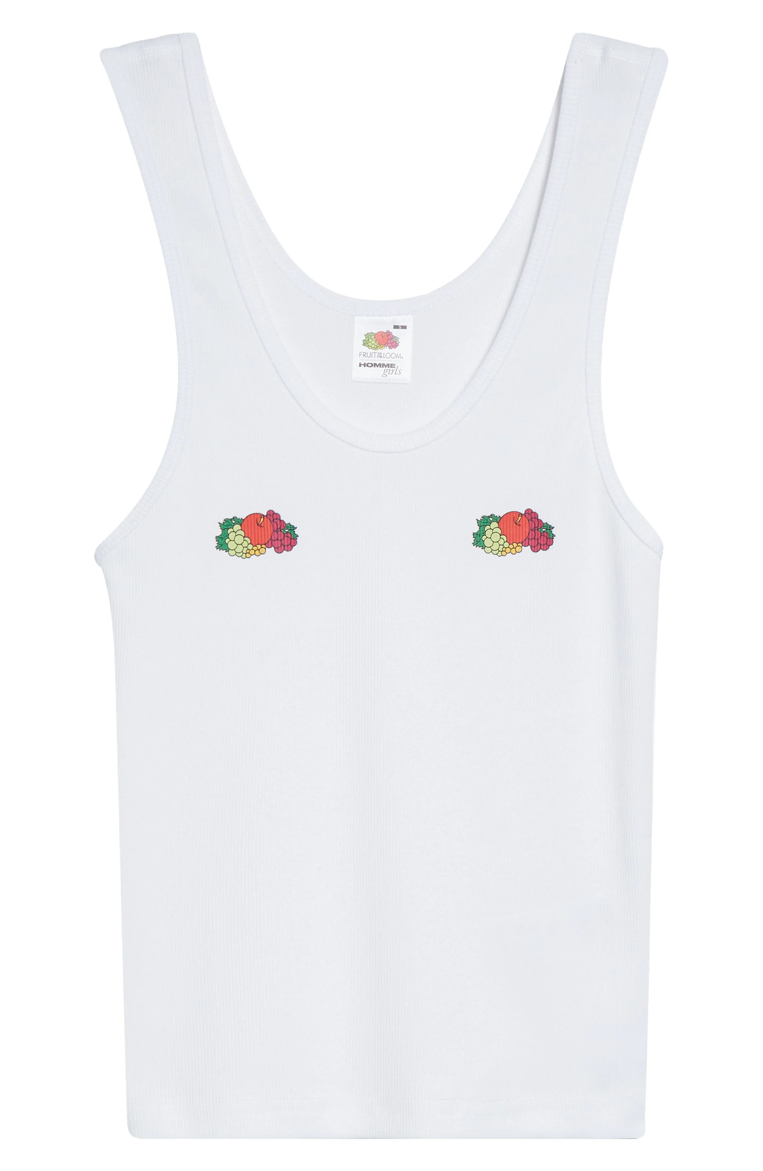 Hommegirls x Fruit of the Loom Classic Double Logo Tank in White at Nordstrom - 1