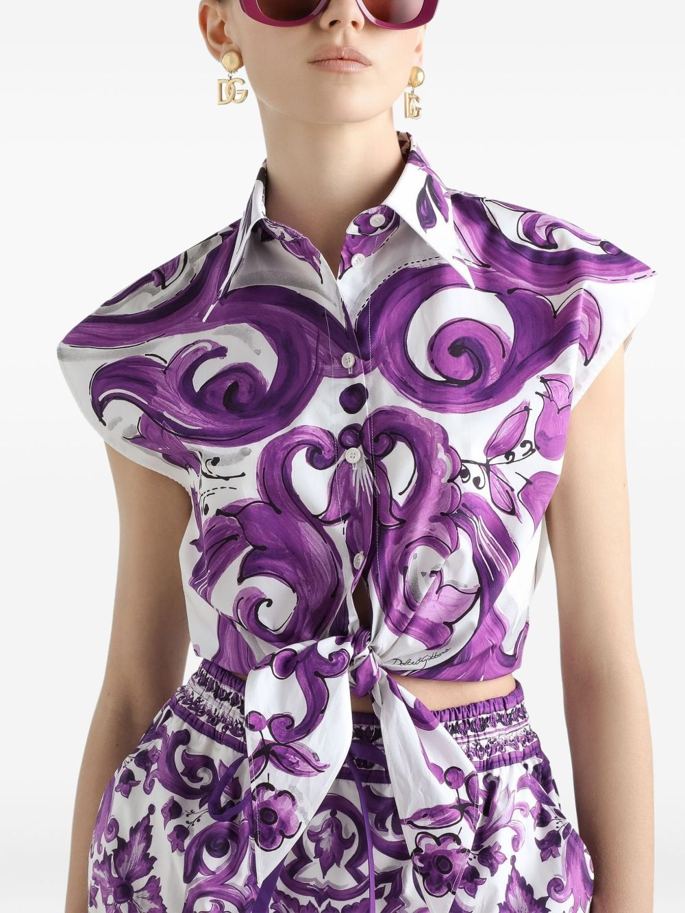 graphic-print cotton shirt - 4