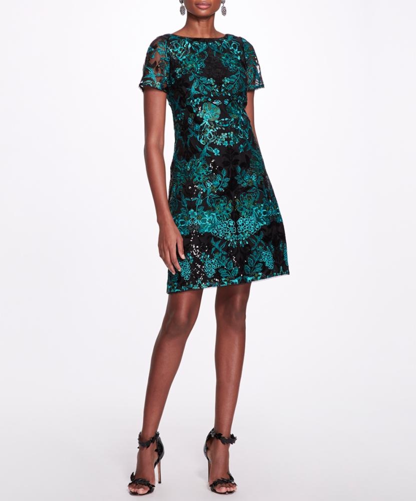 EMBROIDERED COCKTAIL DRESS - 1
