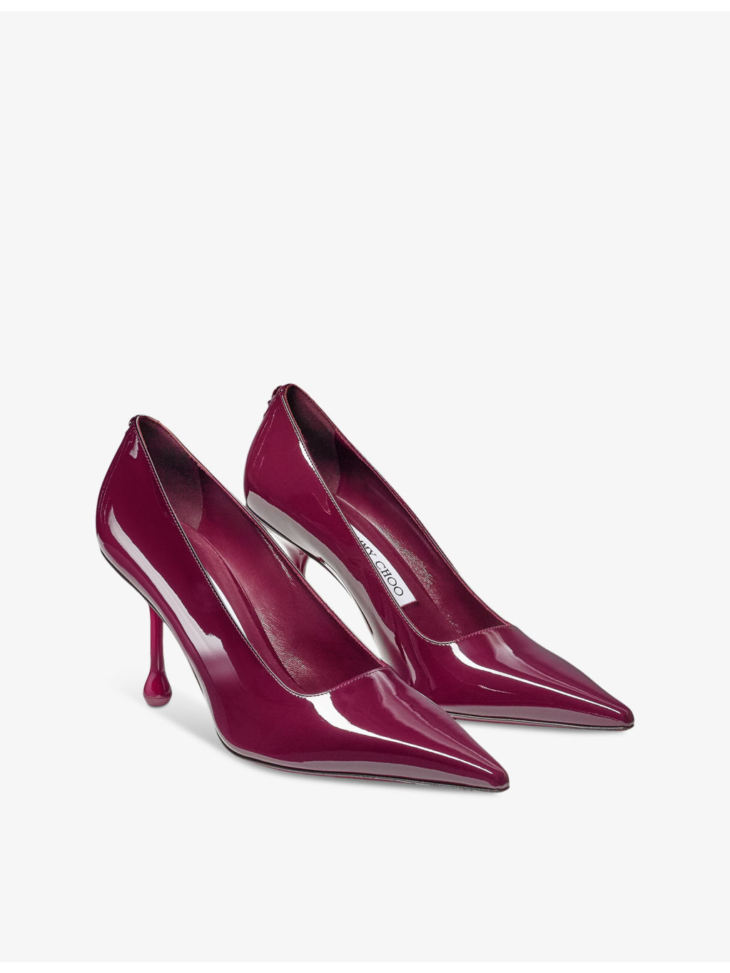 Ixia 80 logo-embellished patent-leather heeled courts - 3