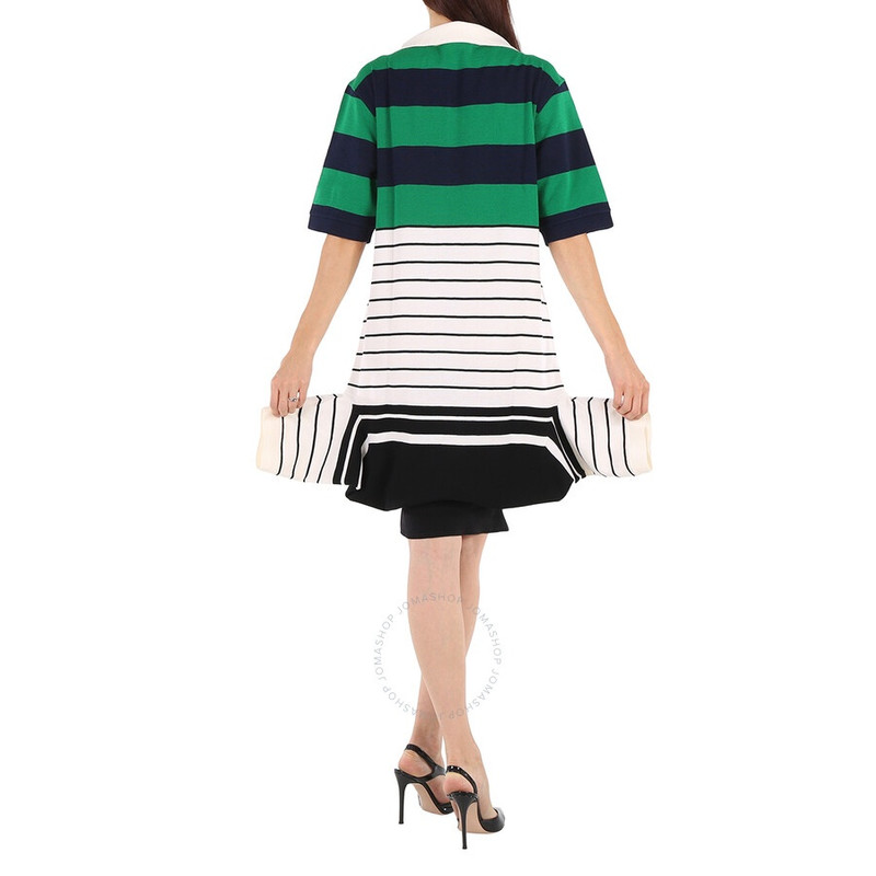 Burberry Ladies Logo Graphic Reconstructed Polo Shirt Dress 6