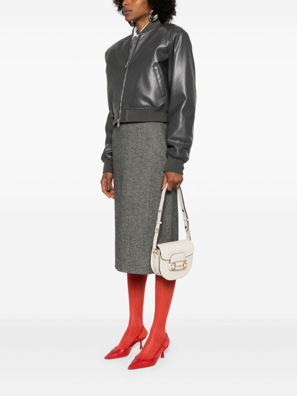 Horsebit 1955 leather shoulder bag - 2