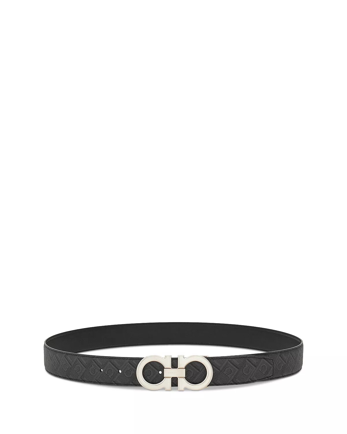 Men's Double Gancini Reversible Leather Belt - 3