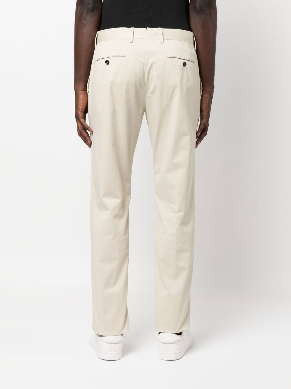 straight-leg chino trousers - 4
