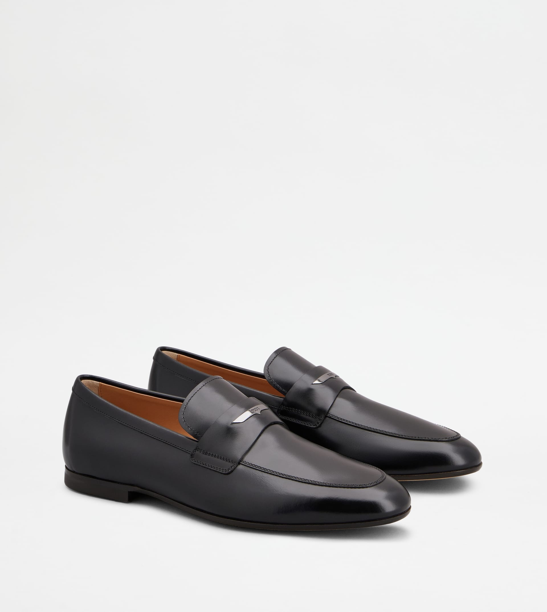 LOAFERS IN LEATHER - BLACK - 4