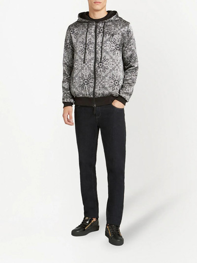 Giuseppe Zanotti paisley print hooded jacket outlook