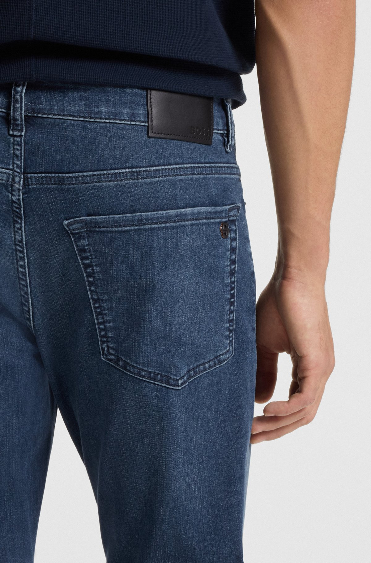 MAINE REGULAR-FIT JEANS IN BLUE SOFT-MOTION DENIM - 5