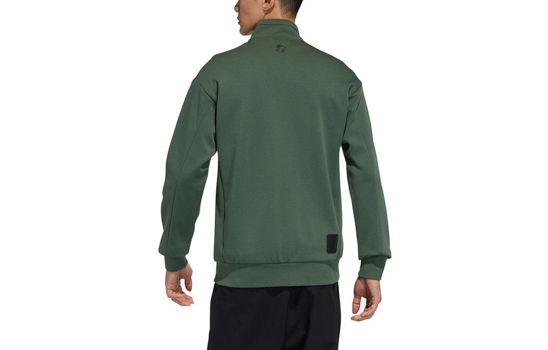 adidas adidas Wj Tt Swt Casual Sports Stand Collar Jacket Green GP0908 outlook