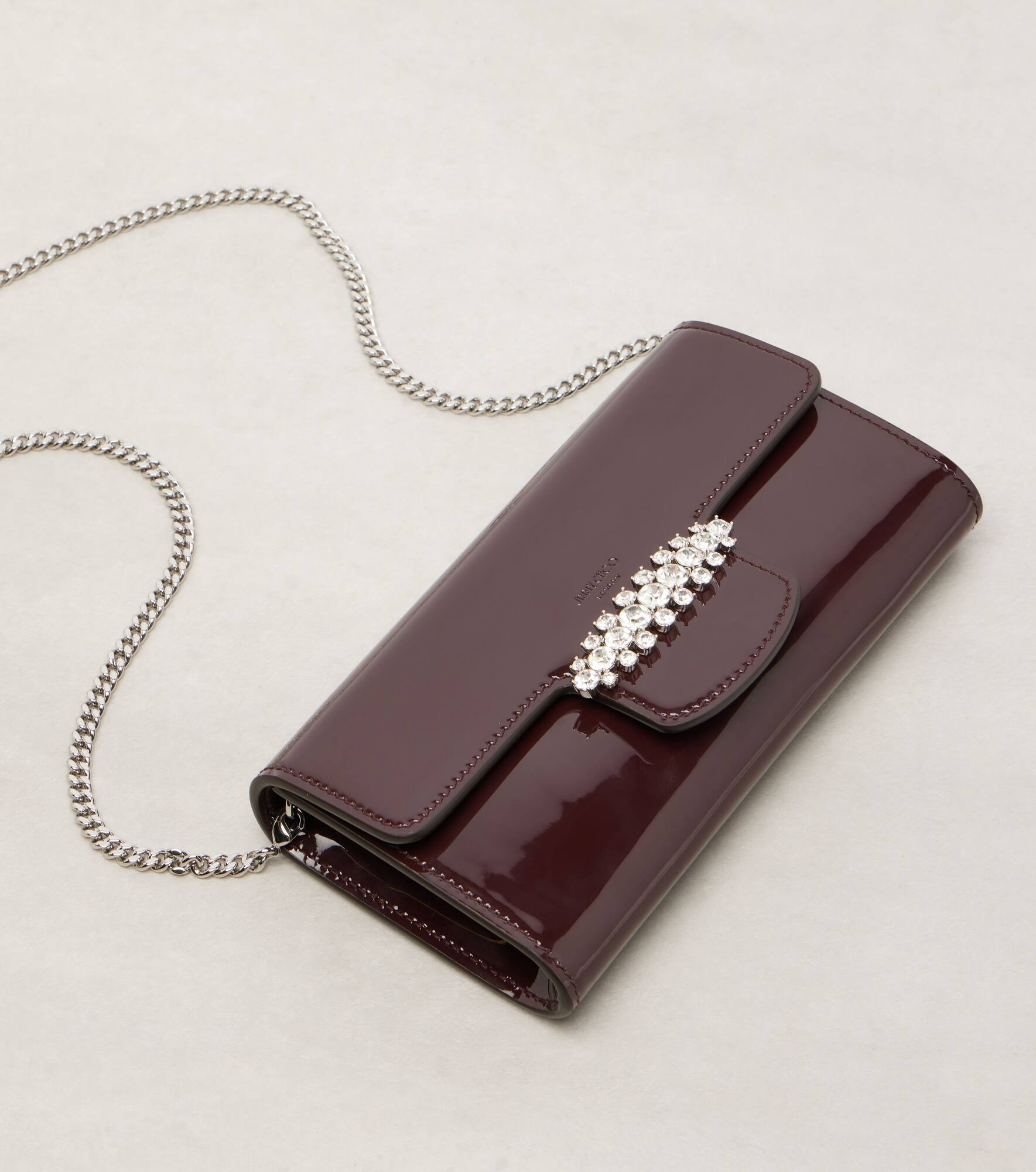 Bing patent leather wallet on chain - 6