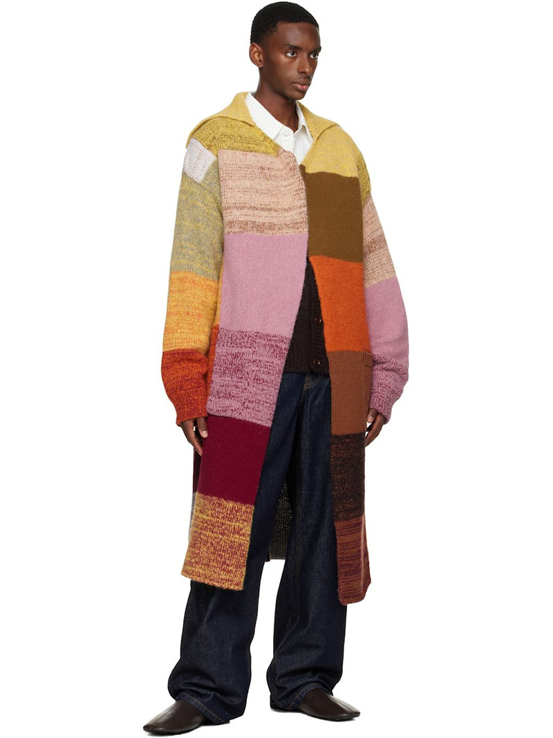 Dries Van Noten Multicolor Long Wool Coat outlook