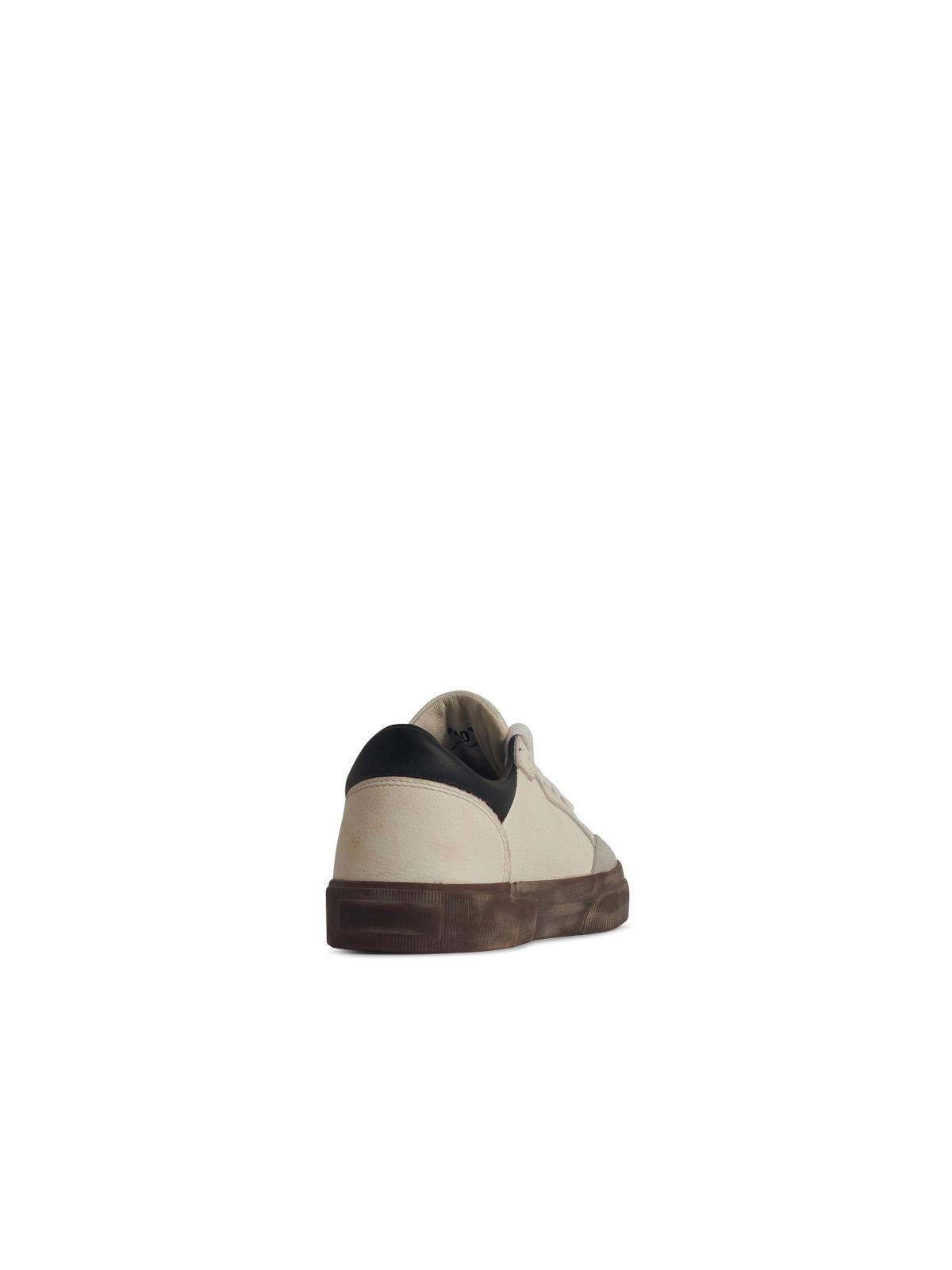Off-White 'New Low' White Leather Sneakers Men - 3