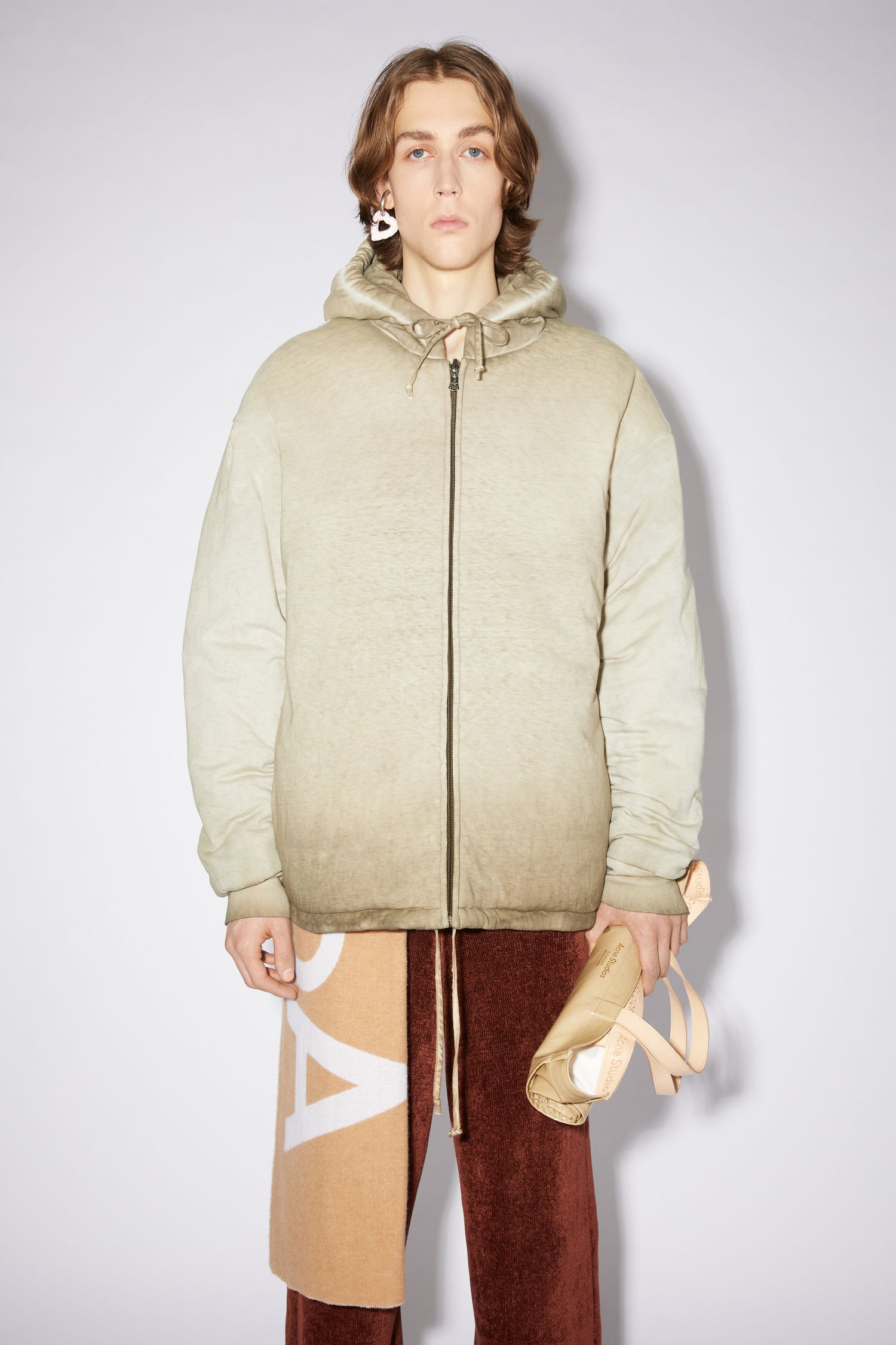 Hooded sweatshirt - Dusty brown - 2