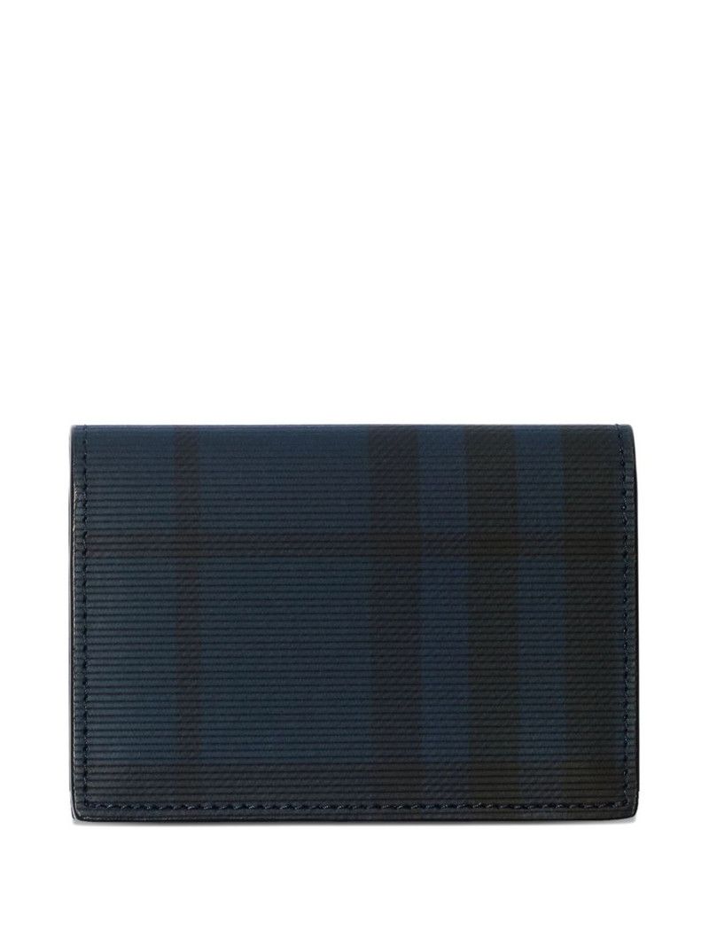 Burberry check-pattern knight-detail cardholder outlook