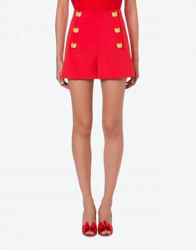 Moschino TEDDY BUTTONS CRÊPE SHORTS outlook