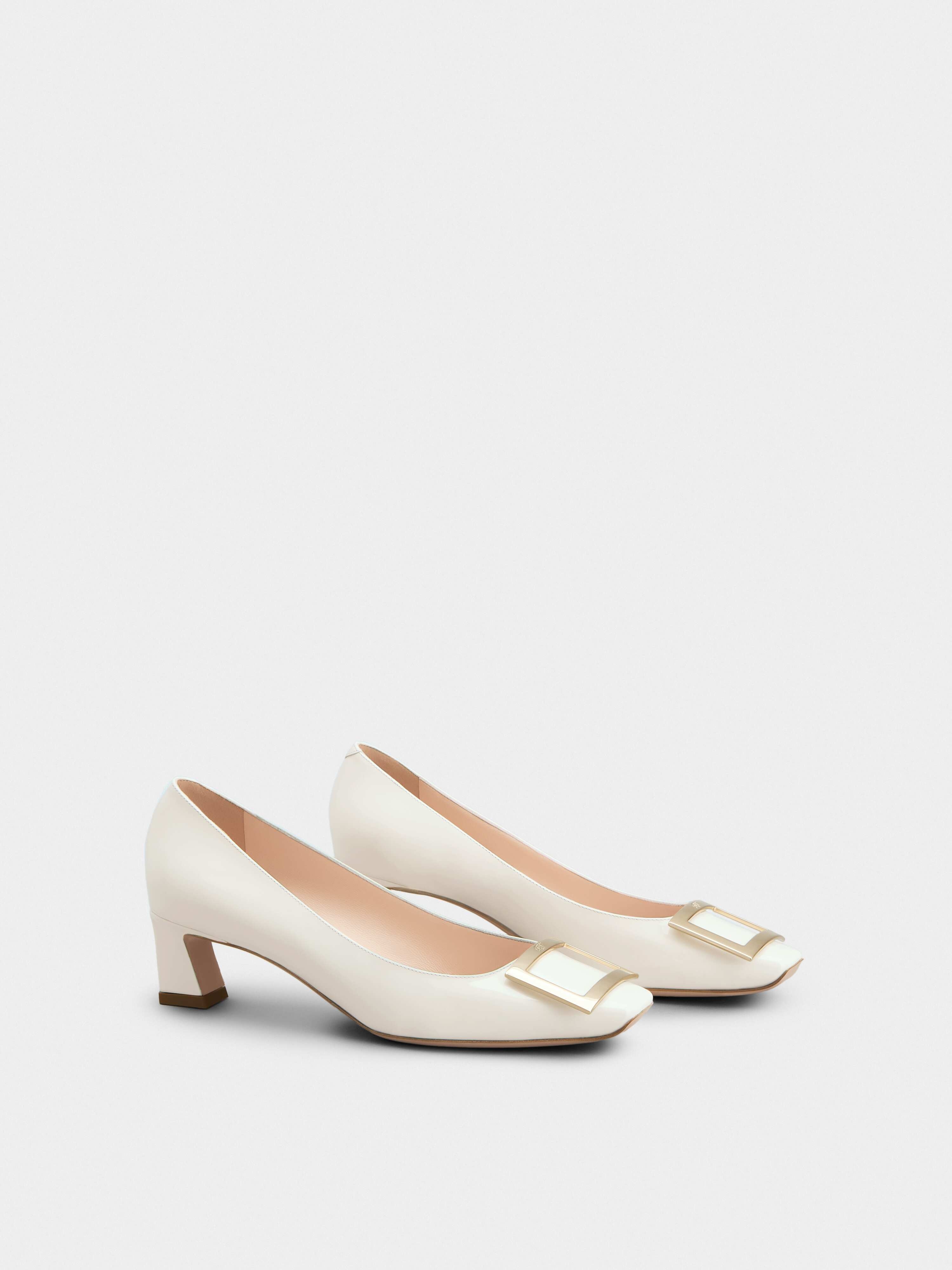 Trompette Metal Buckle Pumps in Patent Leather - 3