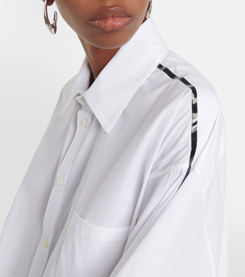 Oversized cotton-blend shirt 4