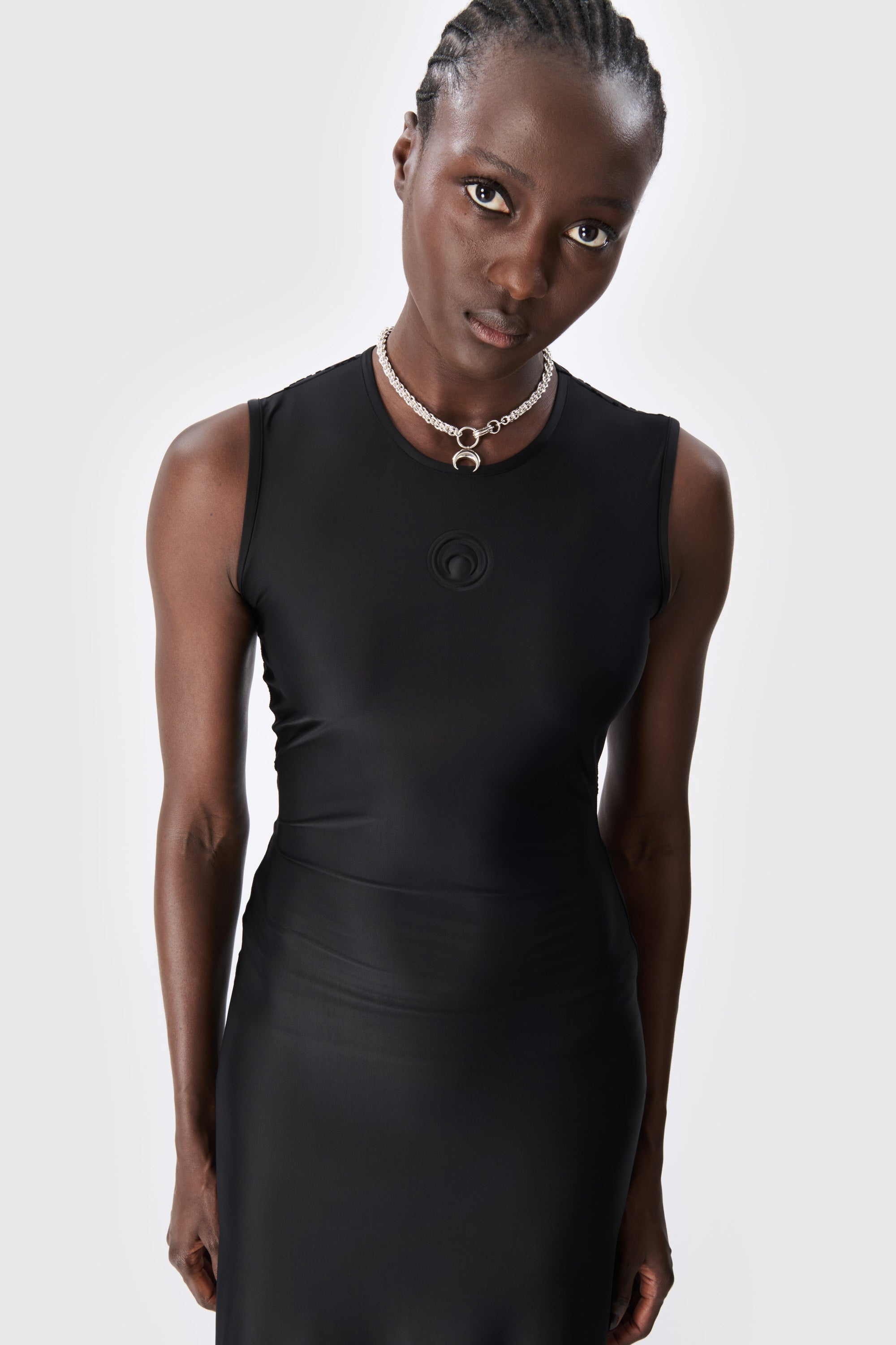 Draped Jersey Tank Dress - 3