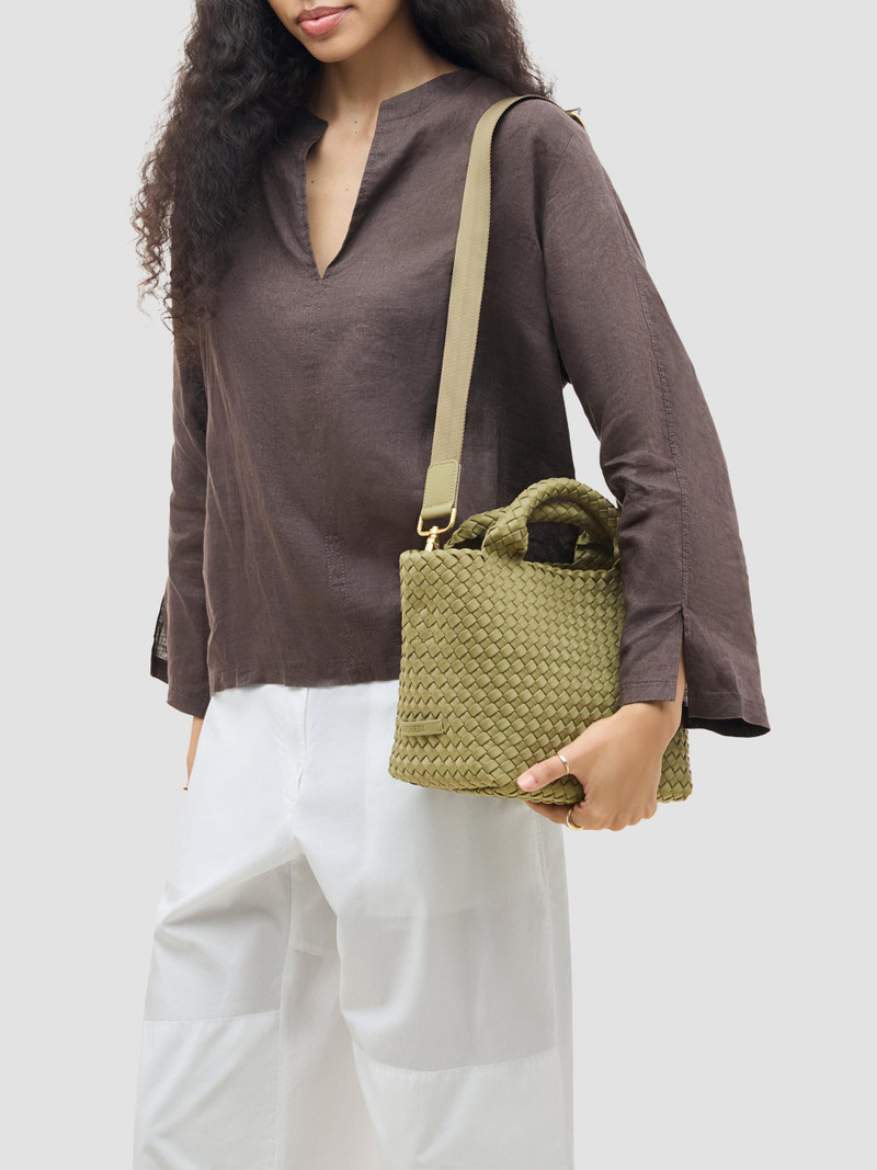 Women's St. Barths Small Tote Bag - Bottle Green 3
