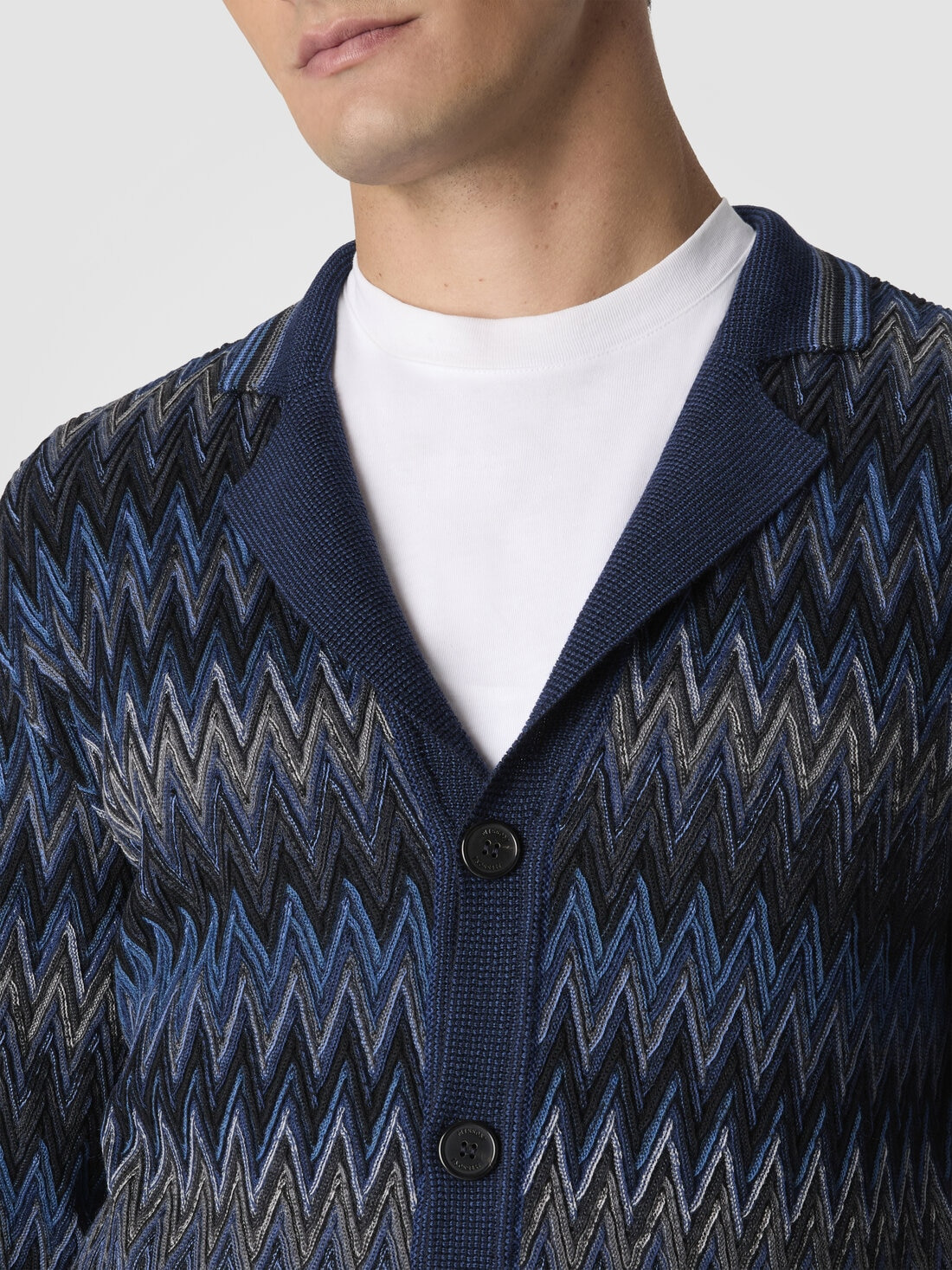Zigzag Cardigan in Pure Wool - 5