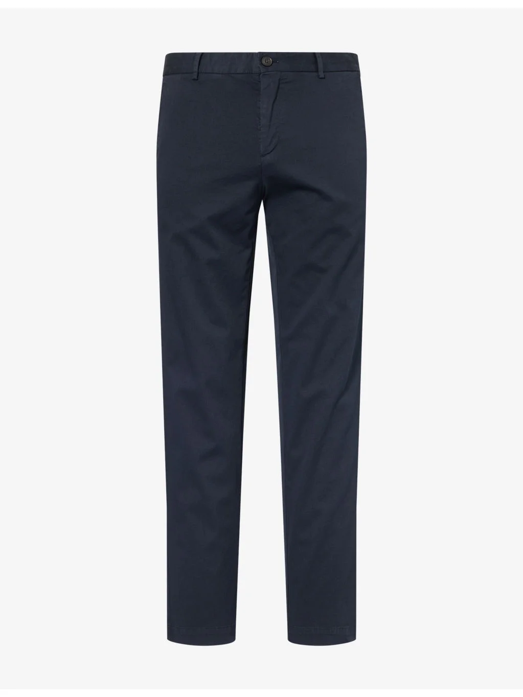Slim-Fit Flat-Front Stretch-Cotton Chino Trousers - 1