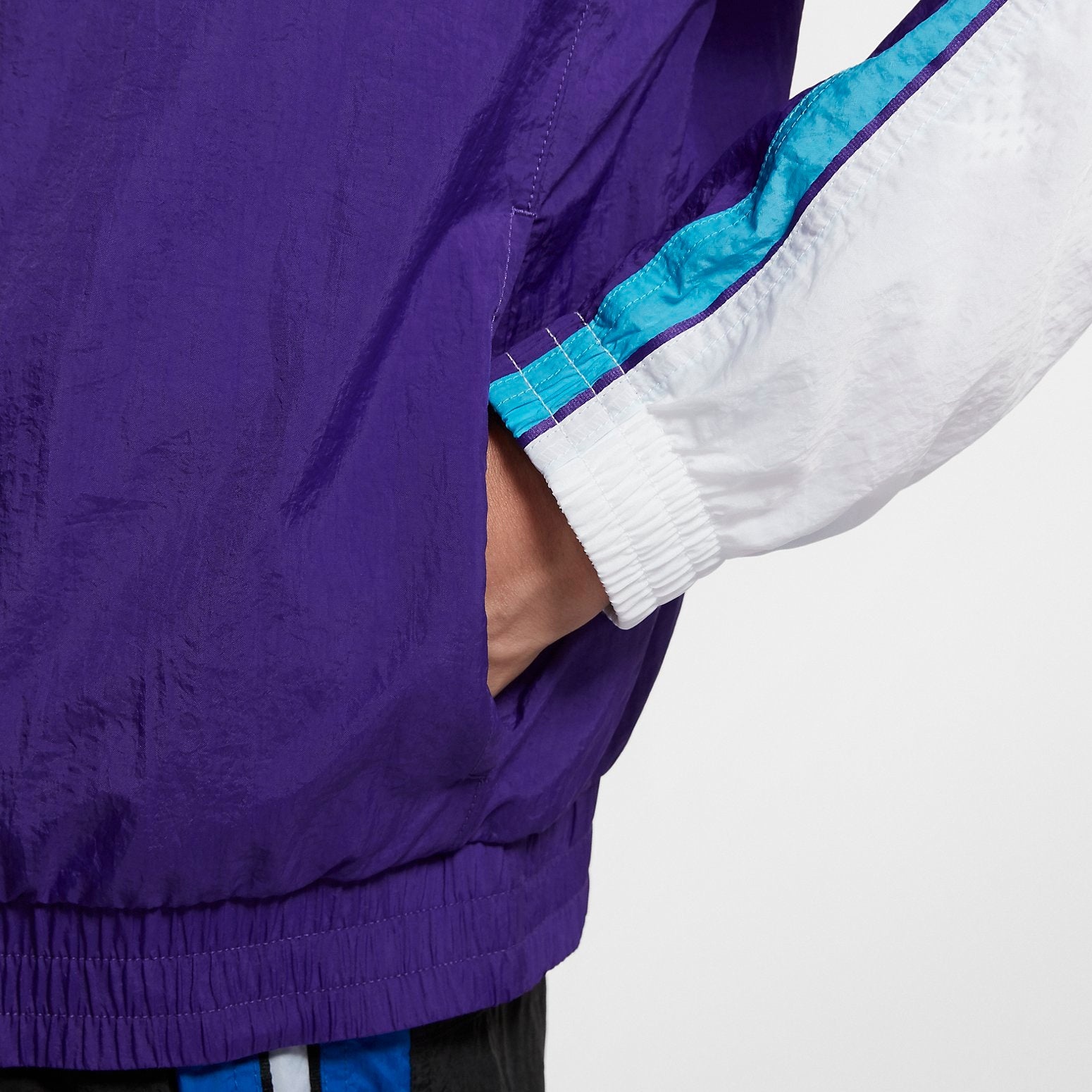 Nike Throwback Basketball Jacket 'White Purple' AV9756-103 - 5