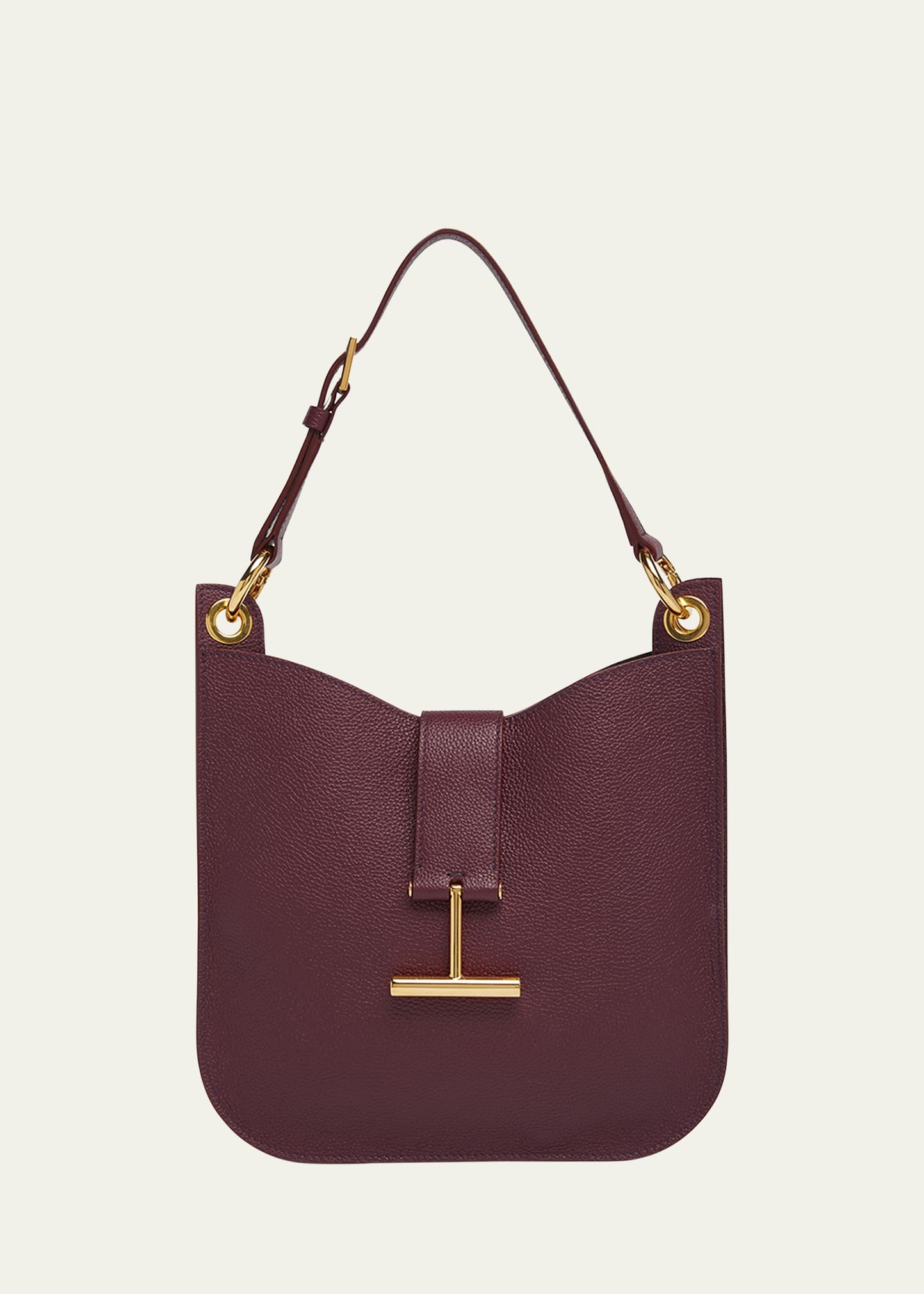 Tara Small Hobo Crossbody in Grained Leather - 1