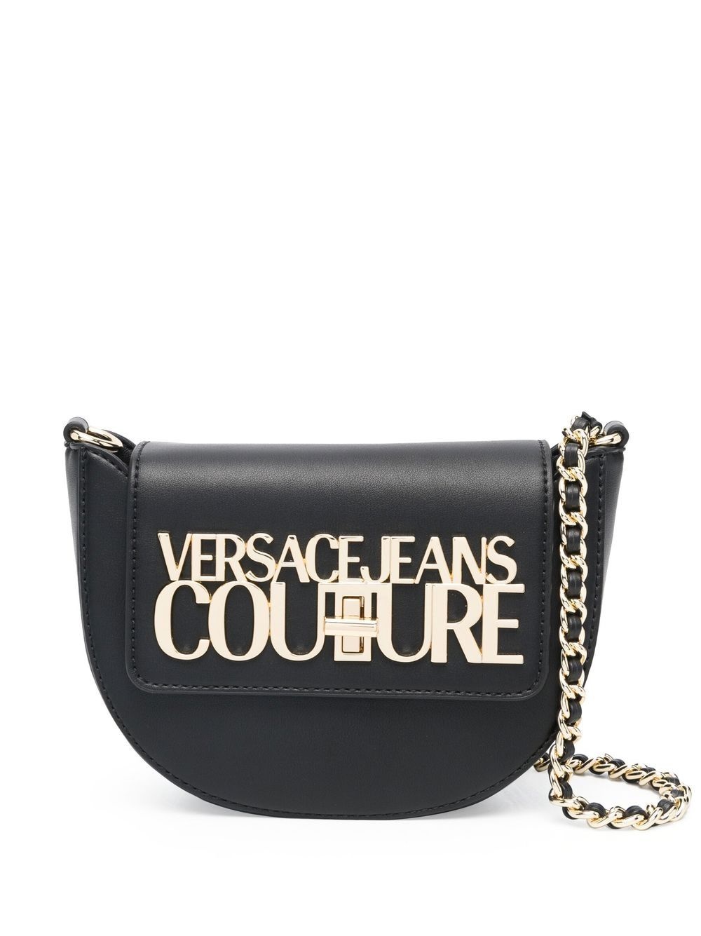 logo-plaque crossbody bag - 1