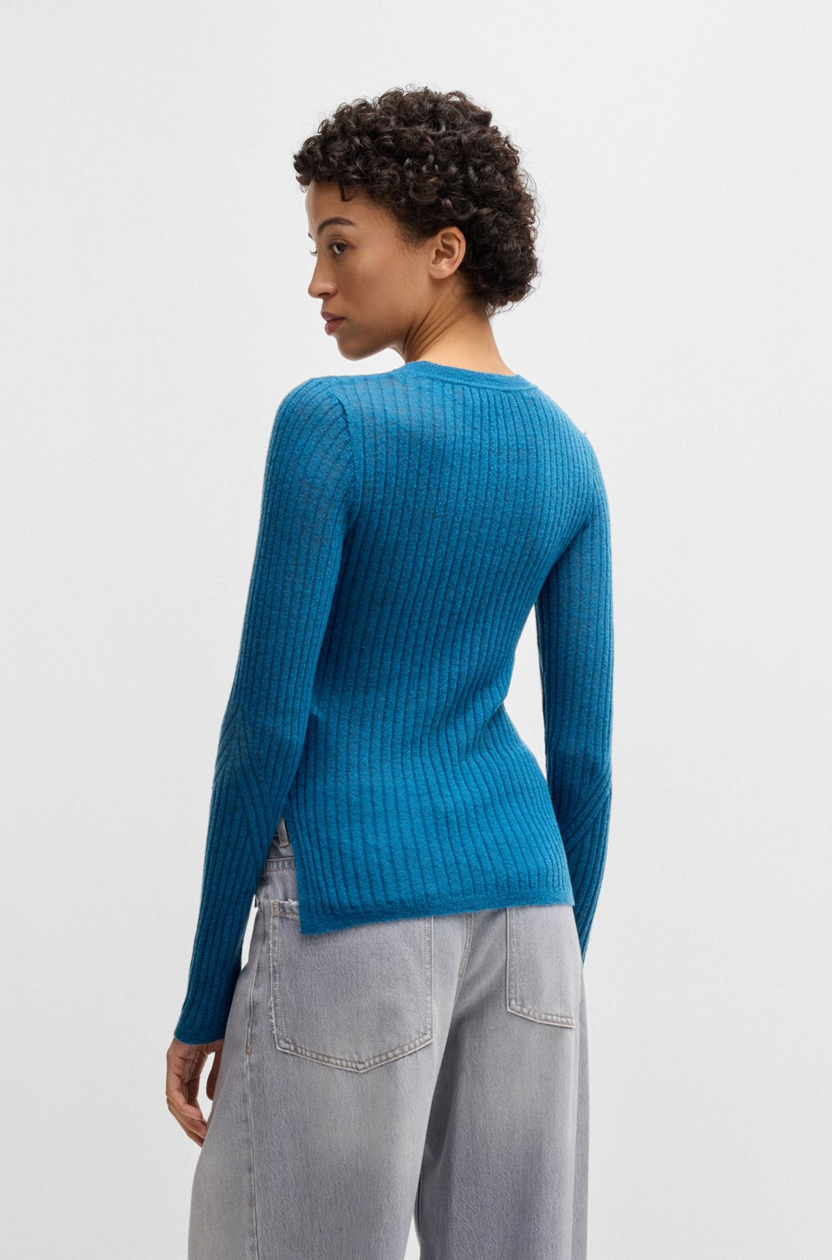 WOOL SLIM-FIT SWEATER - 4
