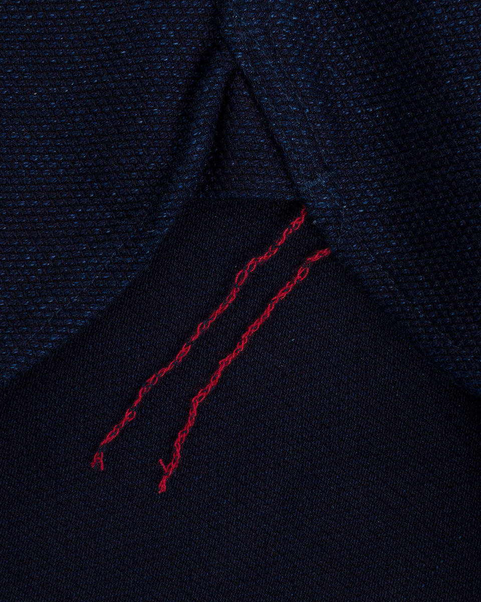IHSH-397-IND 21oz Sashiko Work Shirt - Indigo - 13