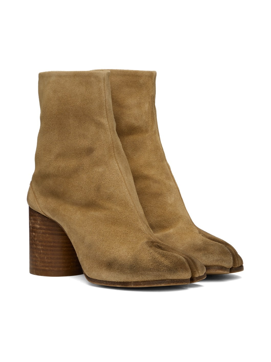 Beige Tabi Ankle Boots - 4