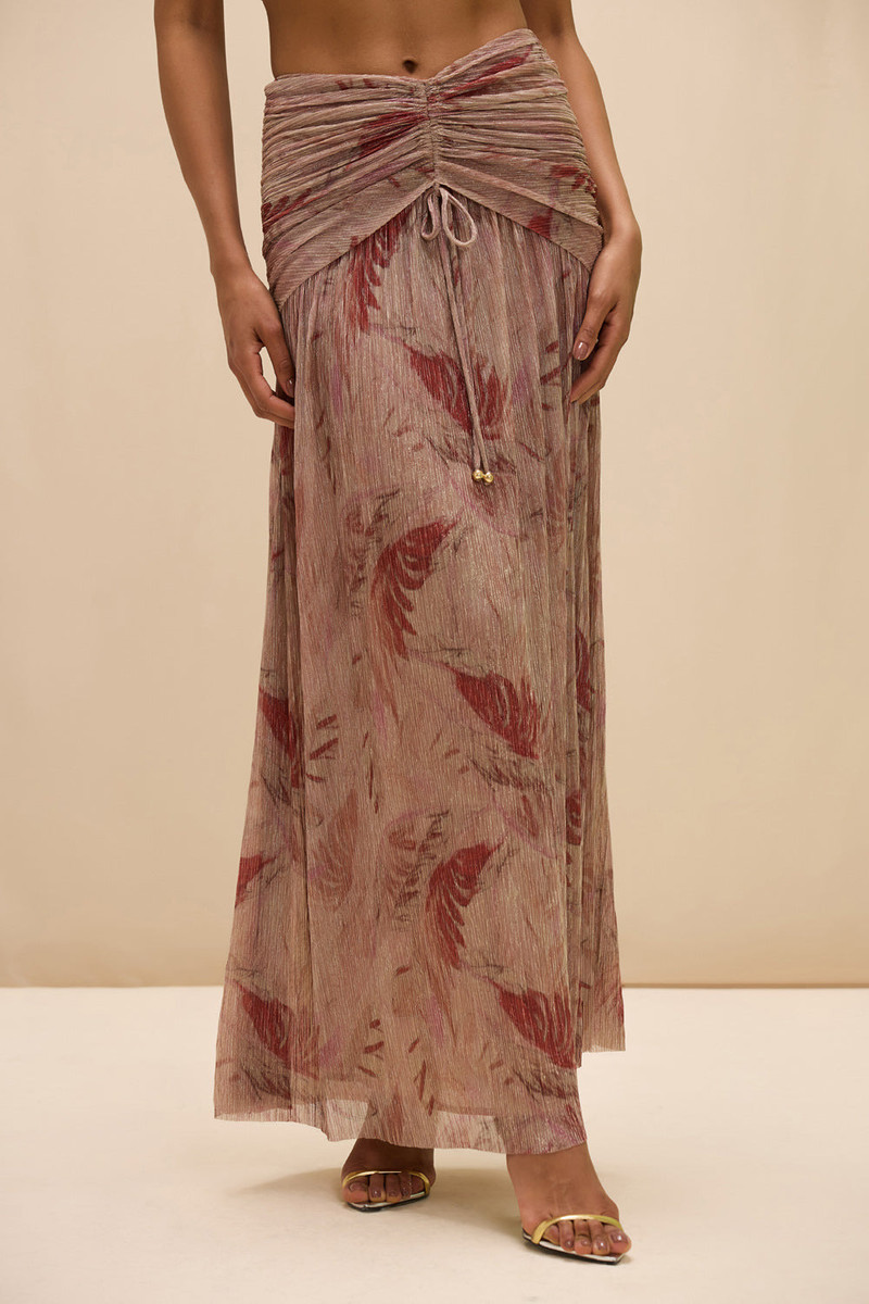 PatBO FEATHERS MAXI SKIRT outlook