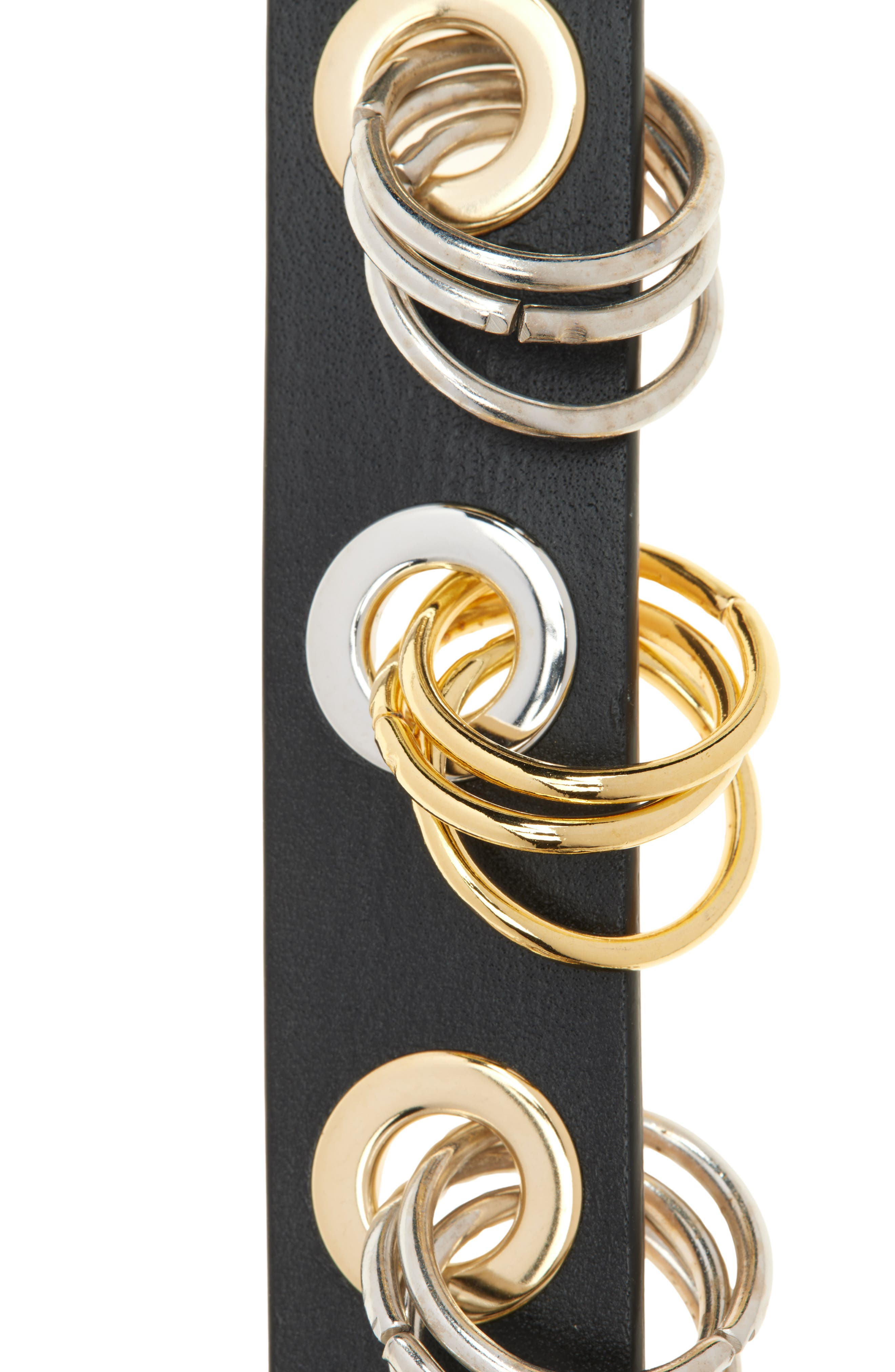 Déhanche Revenge Leather Belt in Black/Mixed Metal at Nordstrom - 2