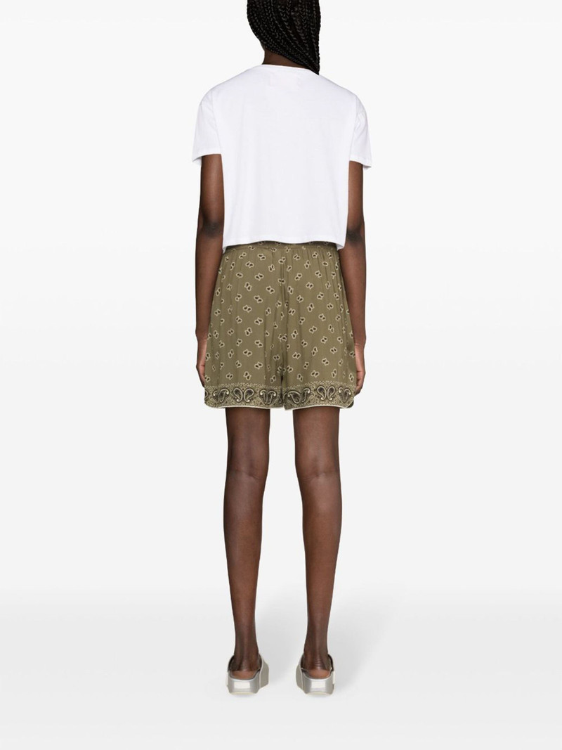 bandana-print track shorts 4