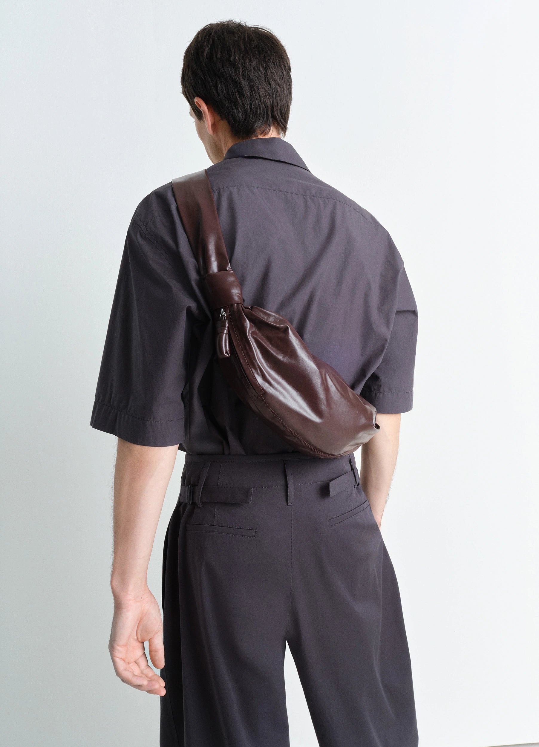 SMALL SOFT CROISSANT BAG - 2