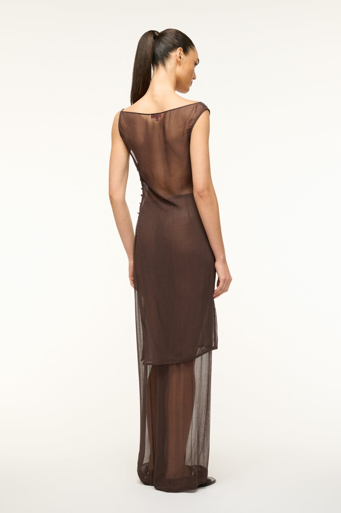 STAUD ASTAIRE TOP DARK CHOCOLATE - 6