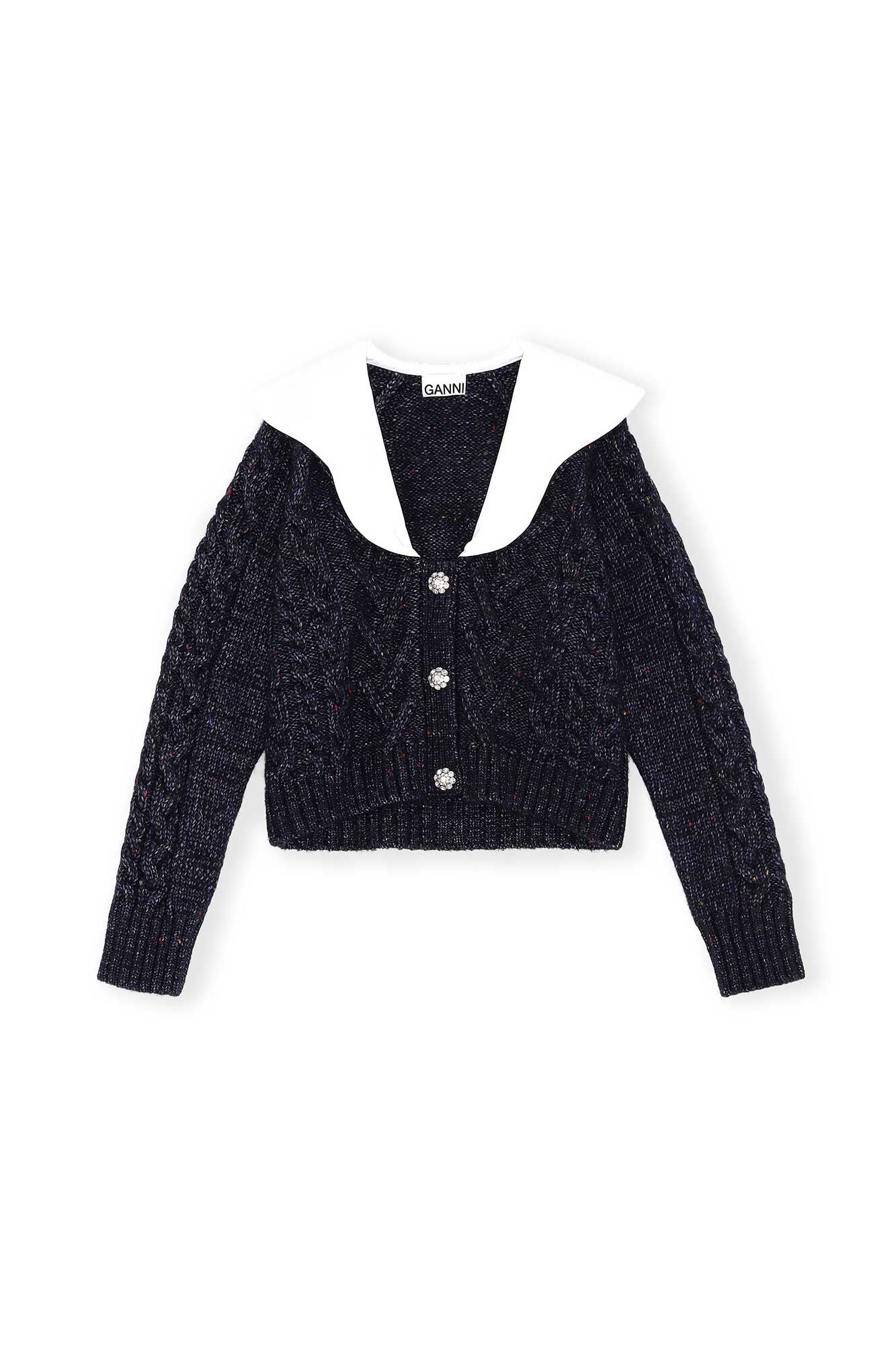 CABLE KNIT CARDIGAN - 1