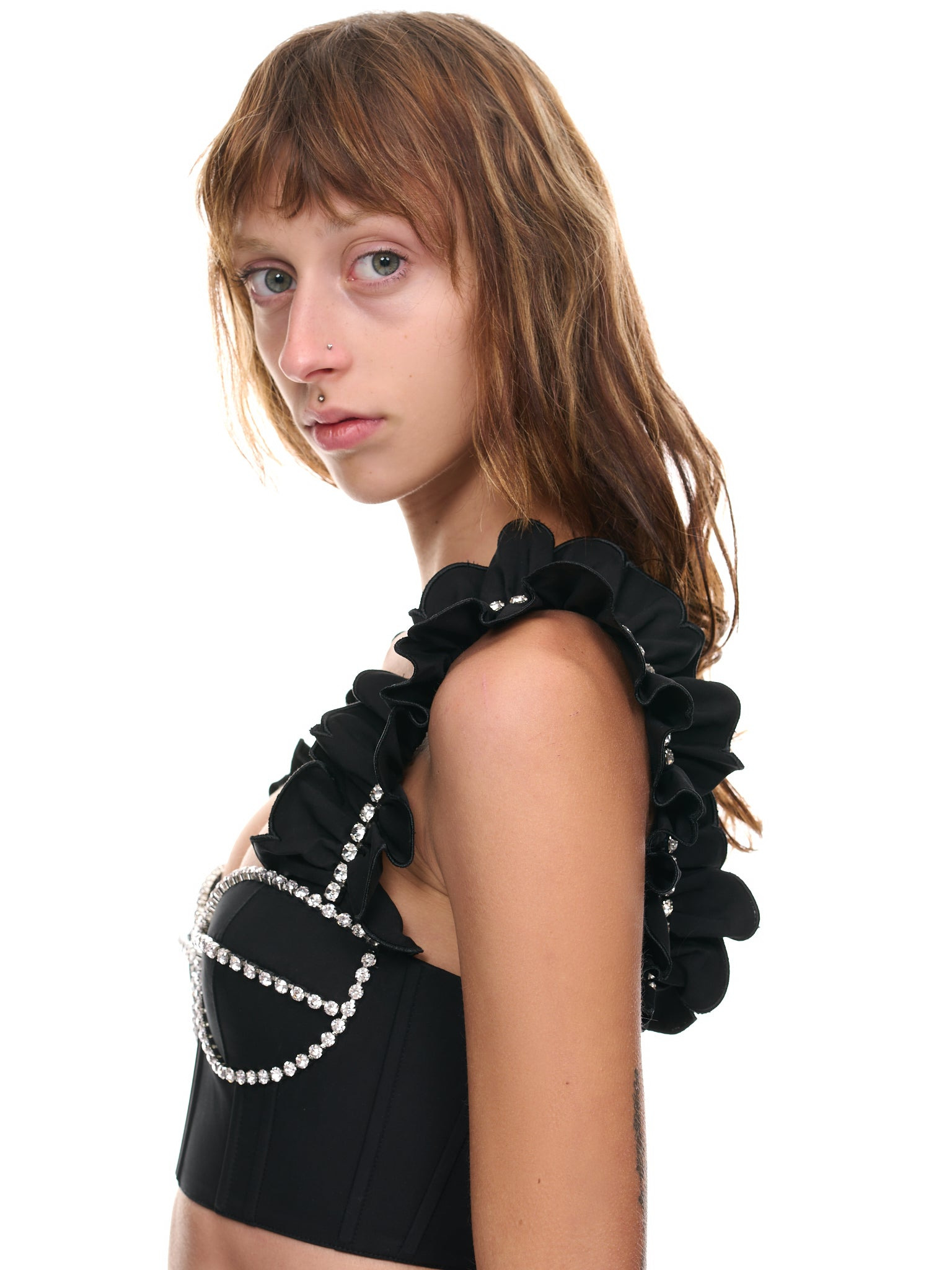 Poplin Ruffle Bustier - 5
