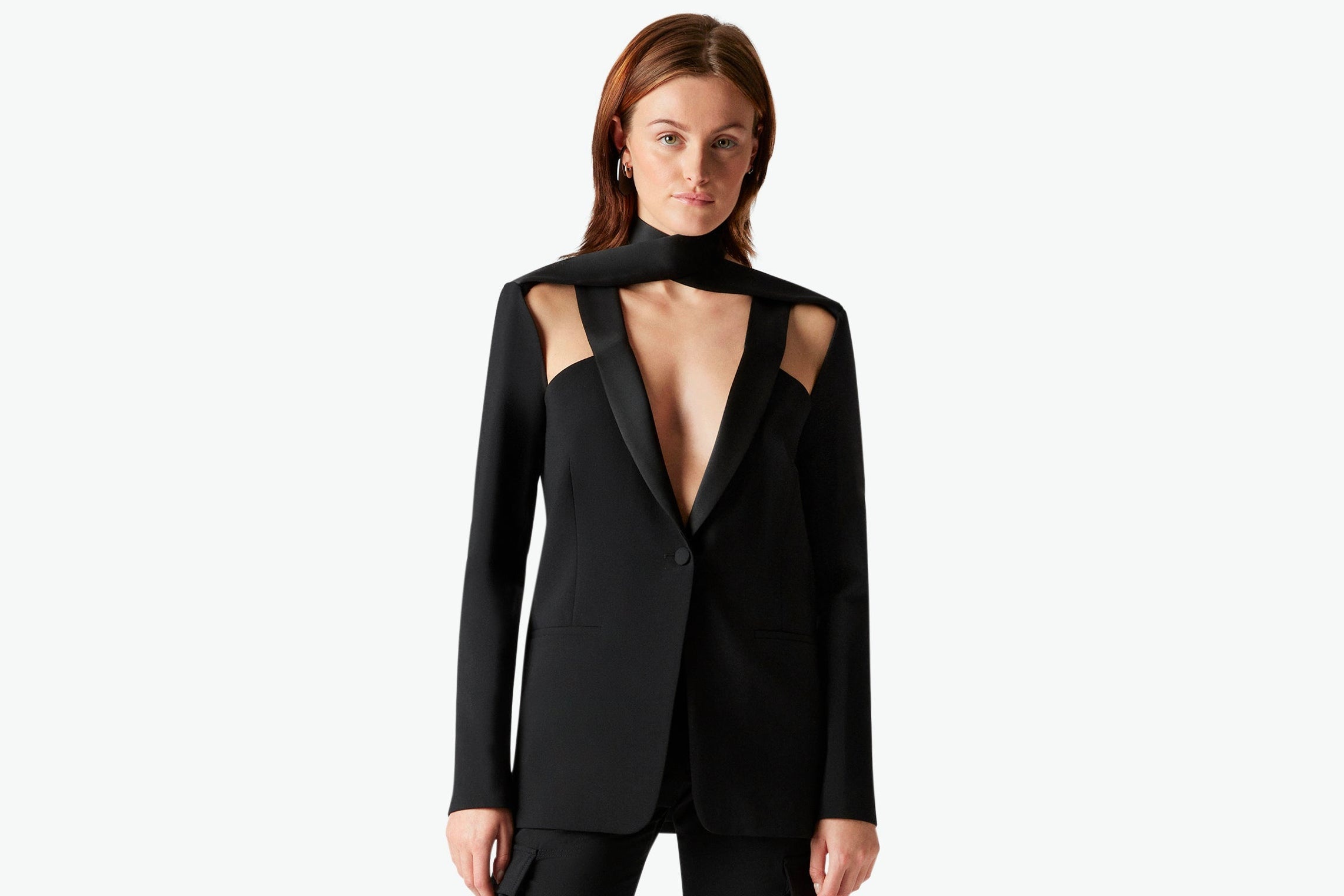 Cut-Out Tailored Jacket - 1