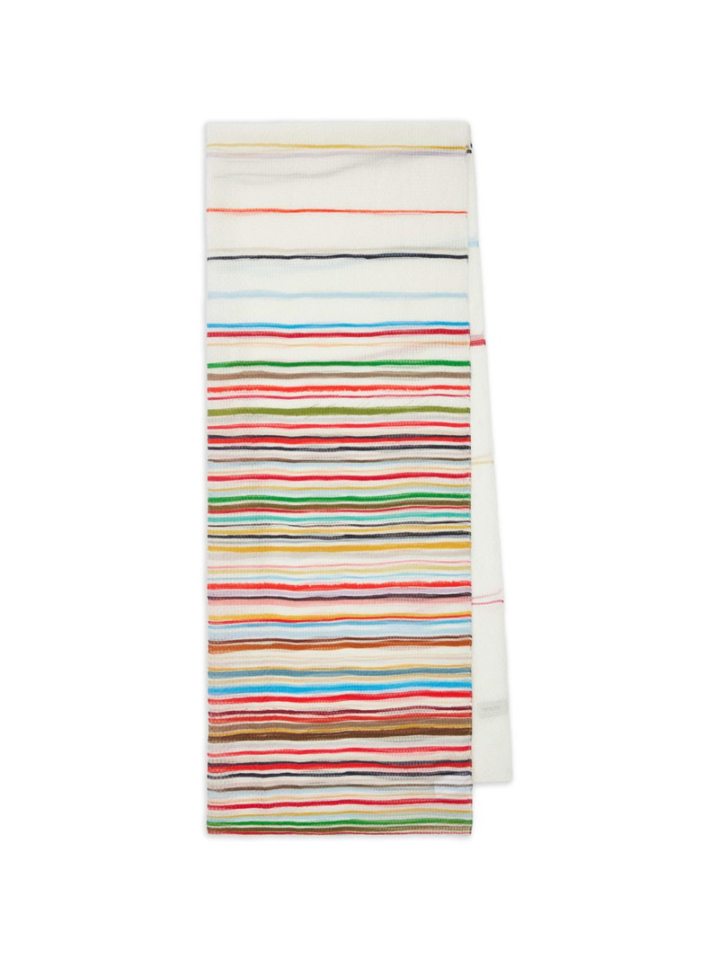 Painted Stripe silk scarf 1