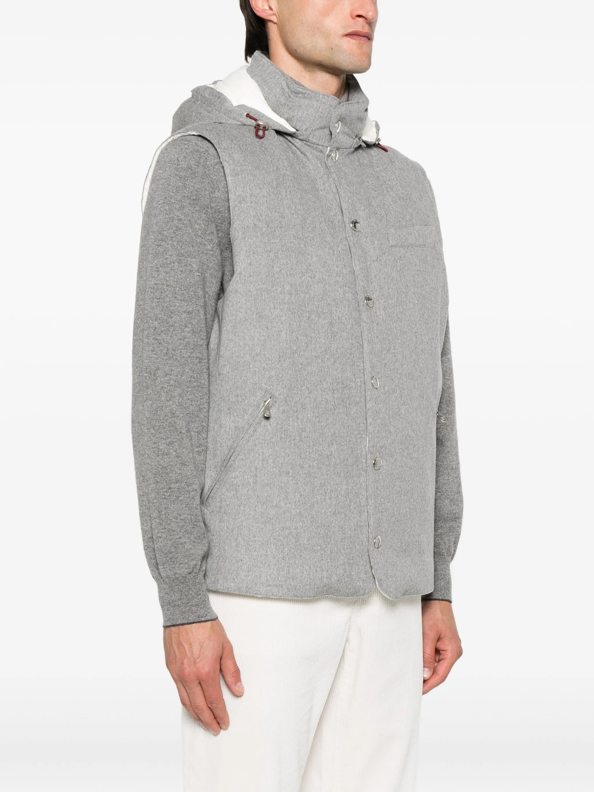 Brunello Cucinelli Hooded Waistcoat - 3