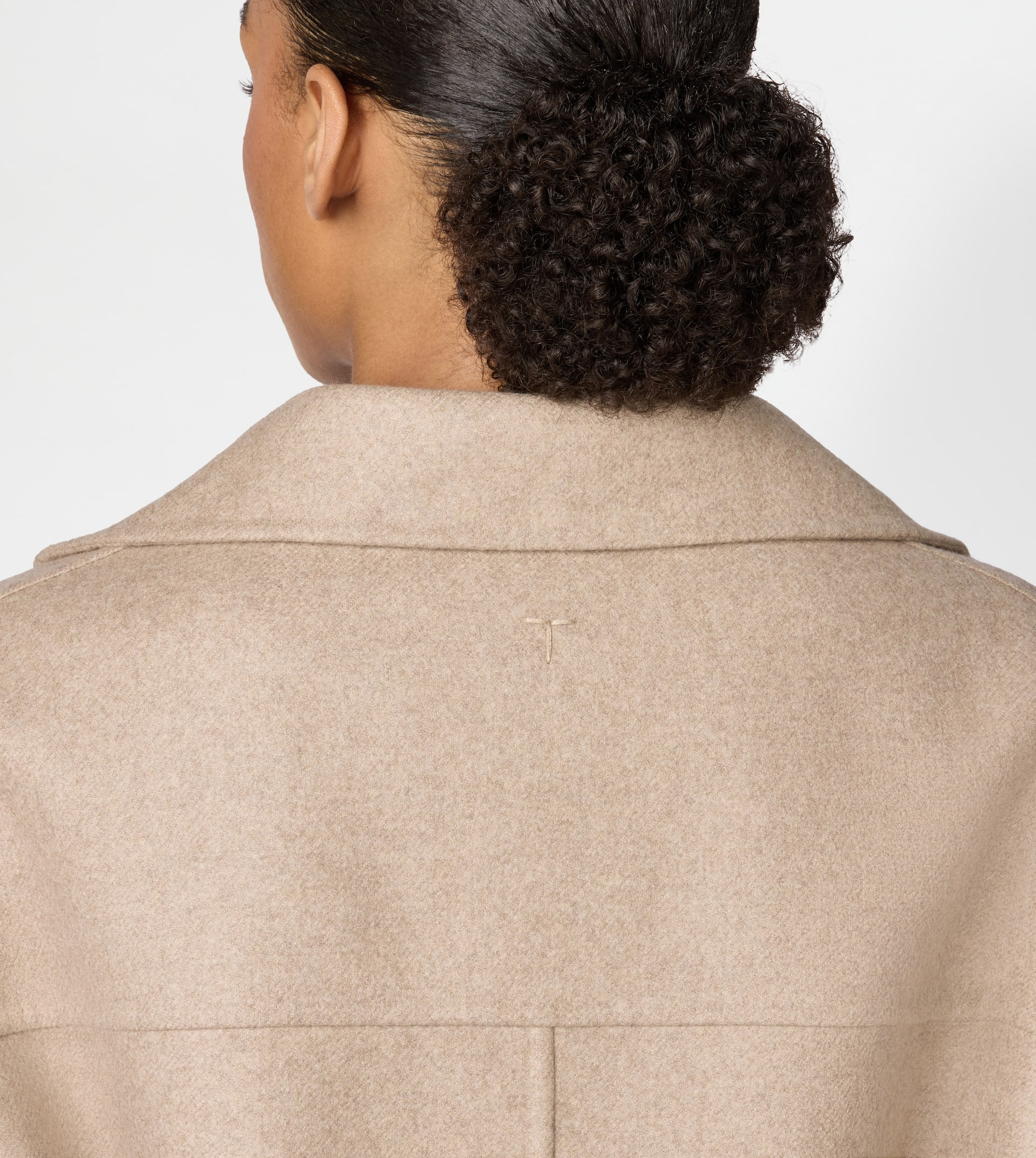 JACKET IN DOUBLE CASHMERE - BEIGE - 7