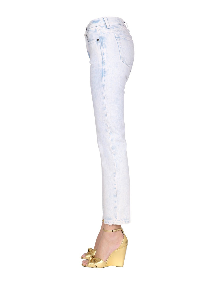 Saint Laurent Women Low Waist Denim Jeans - 2