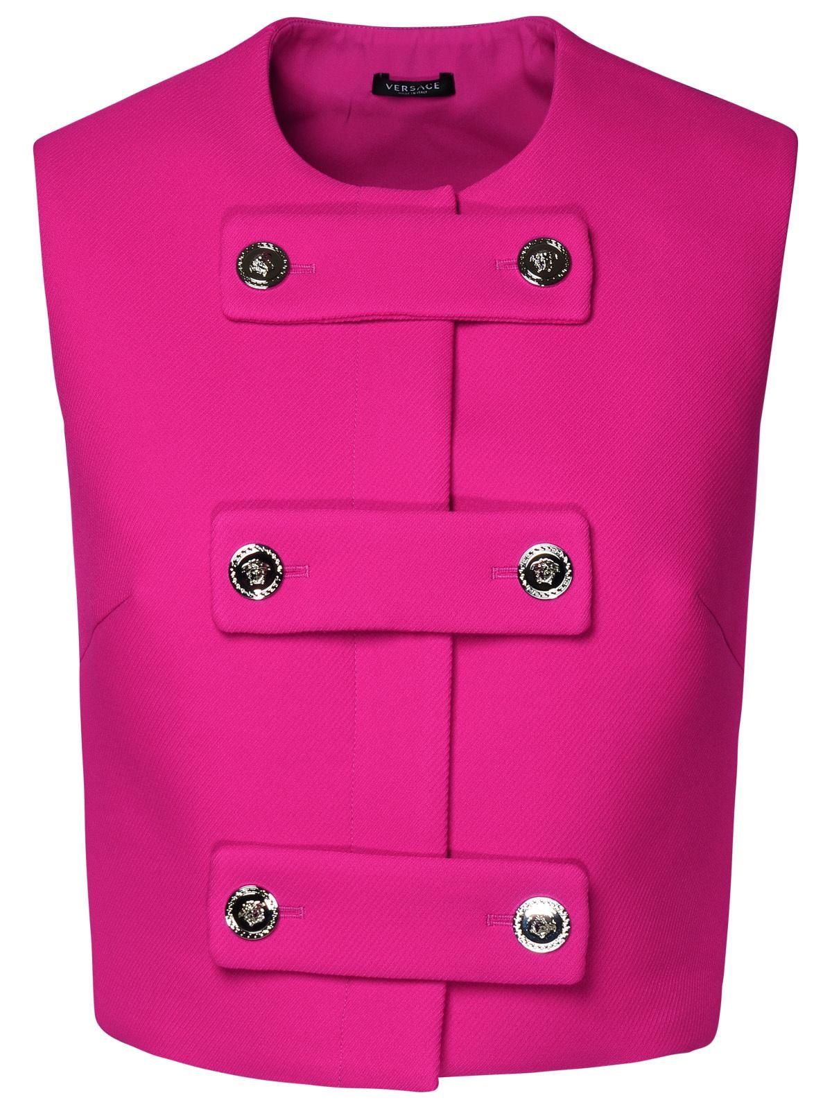 Versace Fuchsia Polyester Vest Woman - 1