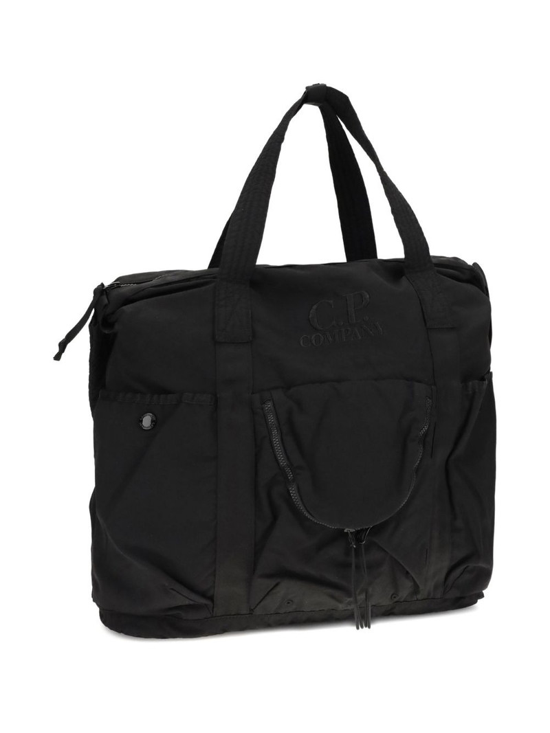 C.P. Company logo-detailed tote bag outlook