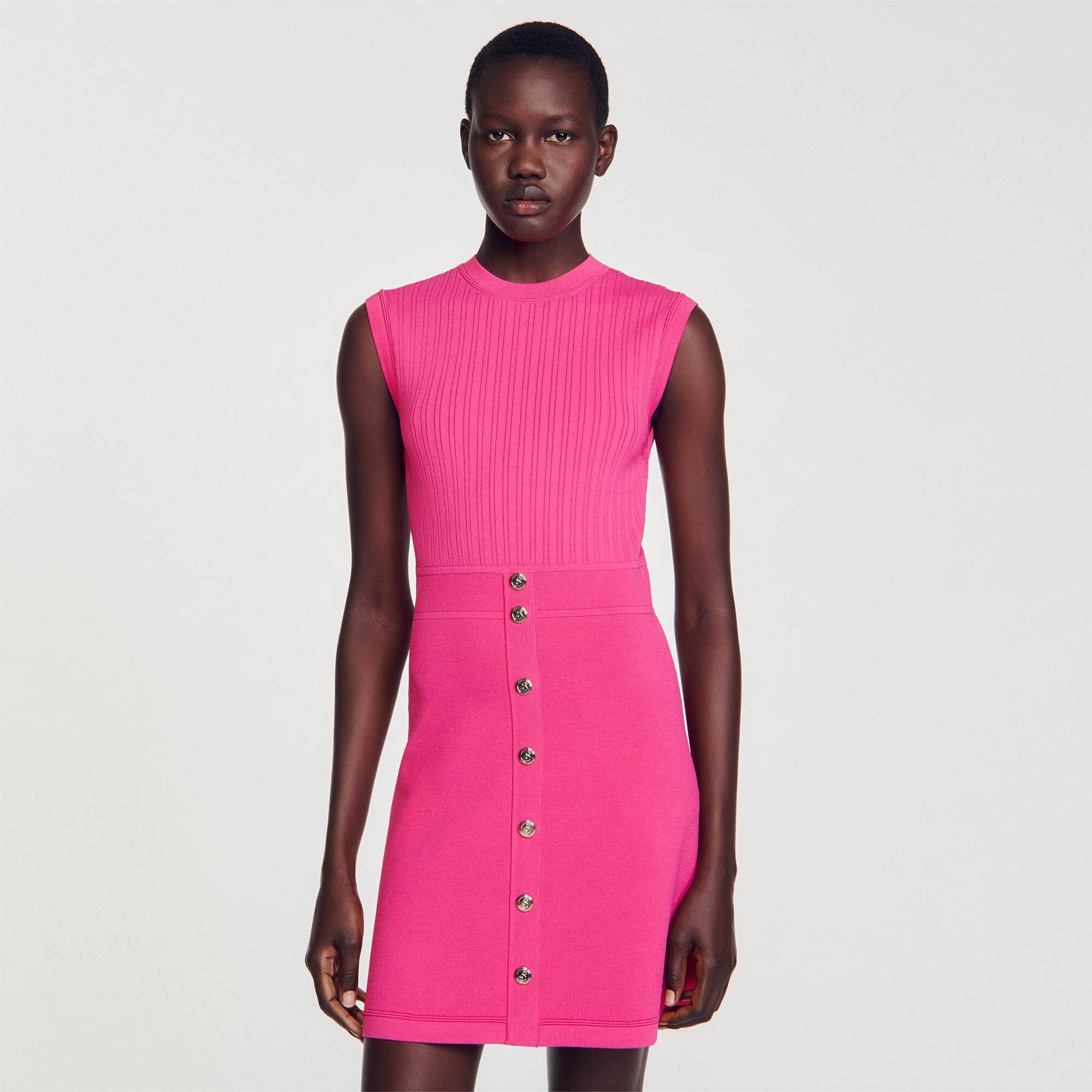 SHORT DRESS WITH BUTTONS - 5