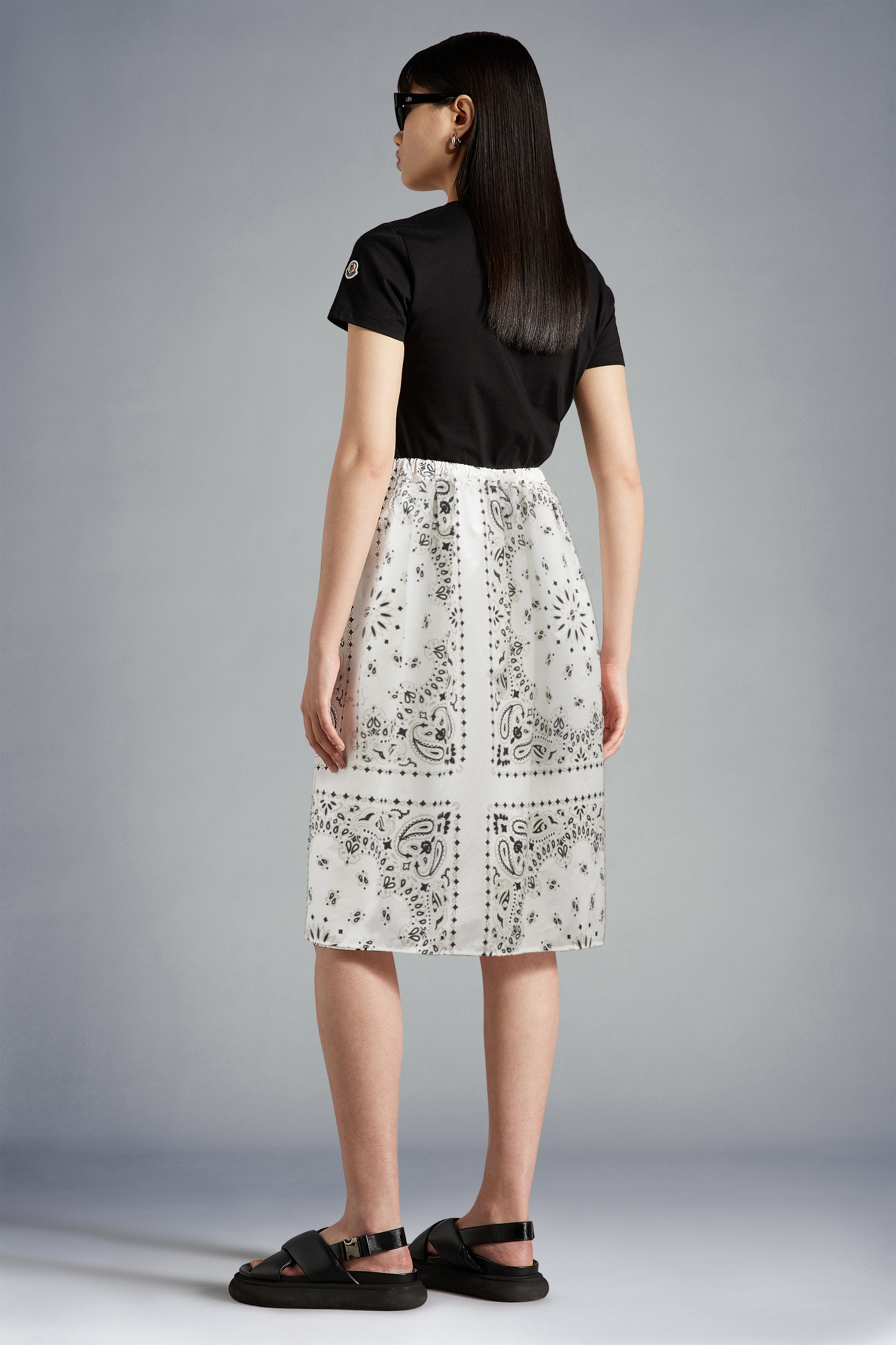 Bandana Print Midi Skirt - 4