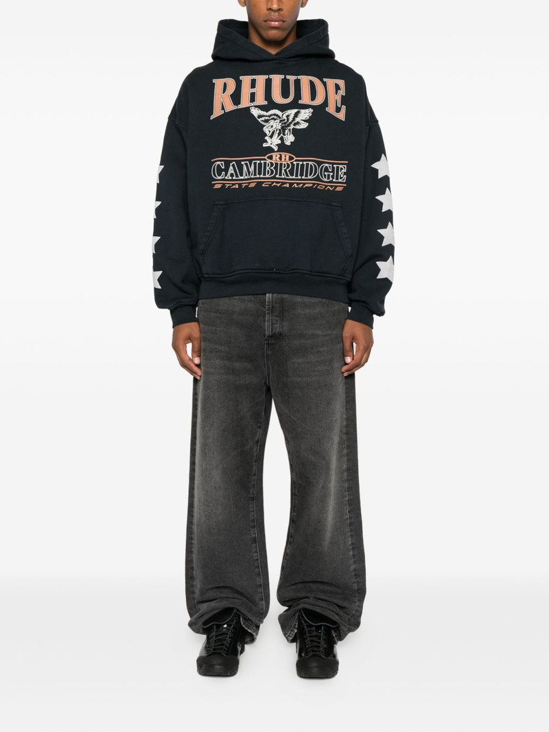 Rhude graphic-print hoodie outlook
