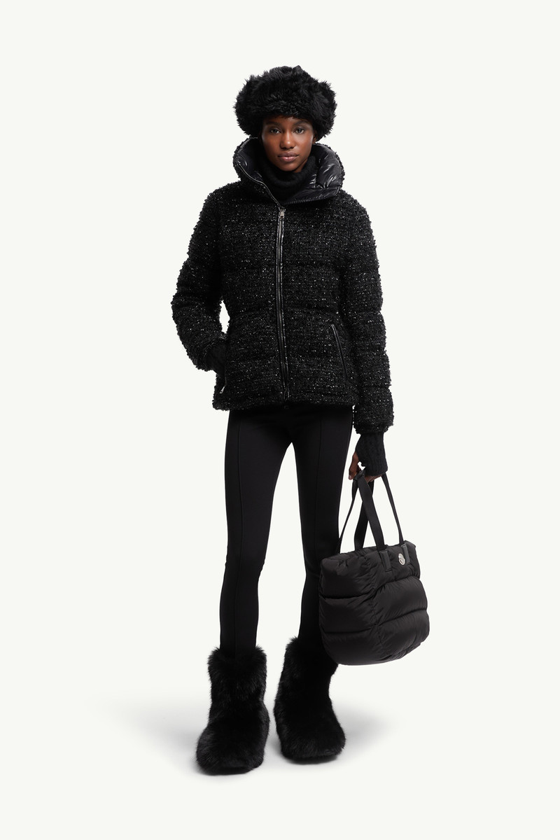Moncler Urbel Tweed Short Down Jacket outlook