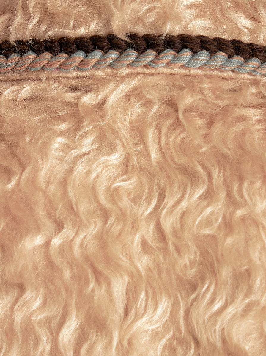 LONG COAT WITH WORKED EDGING - 6